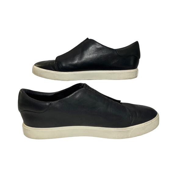 Vince Blair Black Leather Slip-On Sneakers Women’s 10 EU 40 Casual Shoes - Picture 9 of 9